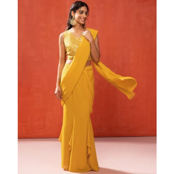 Women Bandhani Print Saree with Contrast Border